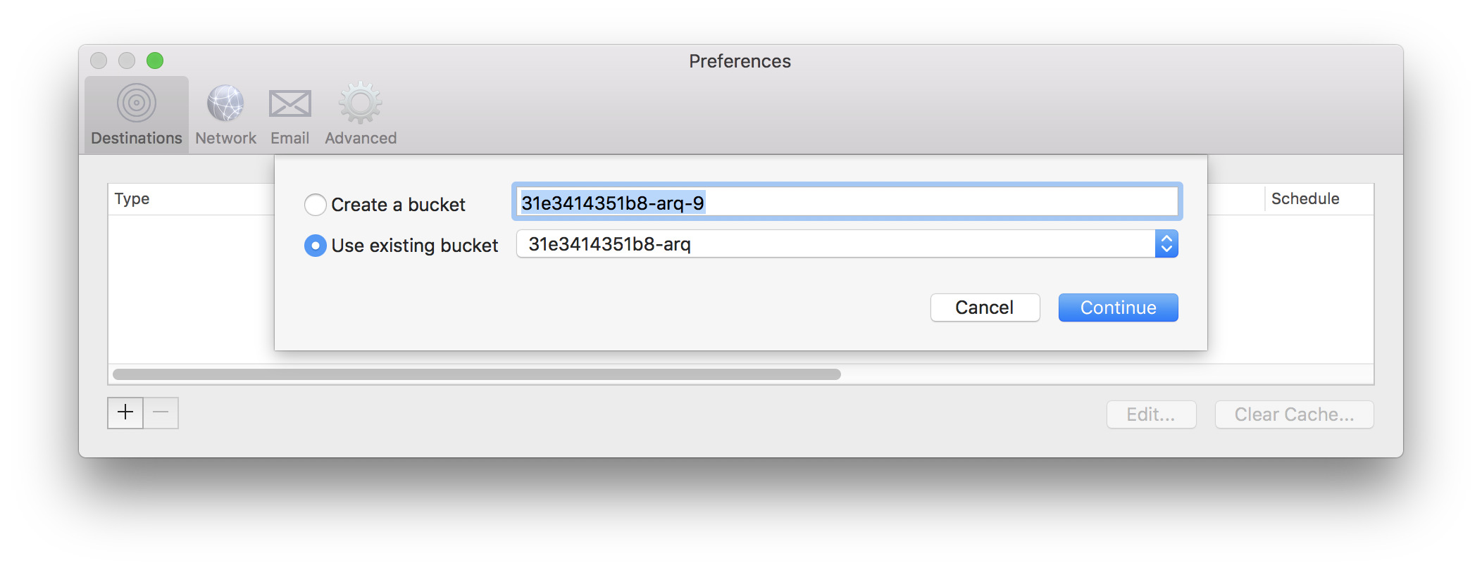 arq backup